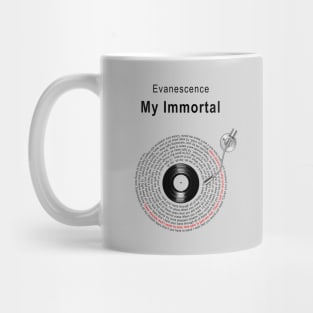 MY IMMORTAL LYRICS ILLUSTRATIONS Mug